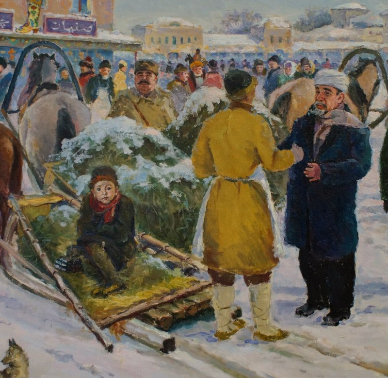 Нәни Тукай Печән базарында. Госман Абдулов